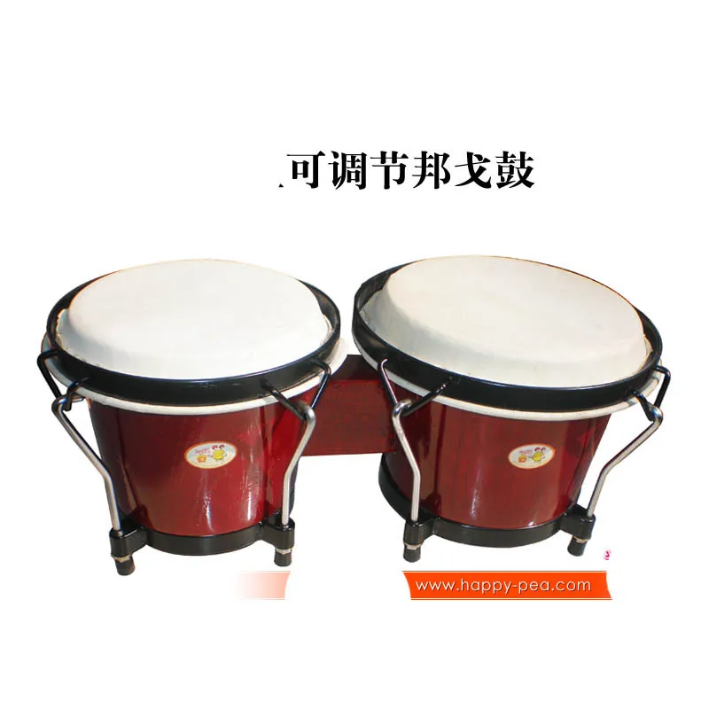 

Orff Instruments Bongo Drums African Drum 7-Inch 8-Inch Thick-Skin Drum Surface Bongo Tambourine