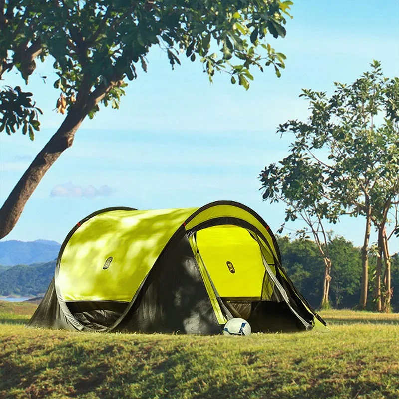 zaofeng Camping Tent 3-4 People Automatic Outdoor Waterproof Double Layer family Travel Tent Fast Installing