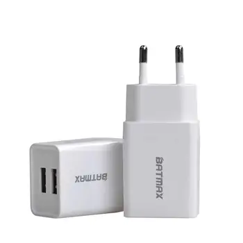 

Batmax 2x Universal 10.5W EU Quick Charge 3.0 USB Charger Mobile Phone Charger Adapter QC Fast Charging for Travel Charger