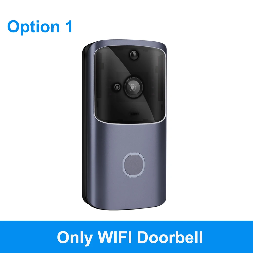 Option 1 ZILNK Умный домашний дверной звонок wifi беспроводной видеодомофон дверной звонок камера монитор батарейный пульт дистанционного управления iOS Android - Цвет: Option 1