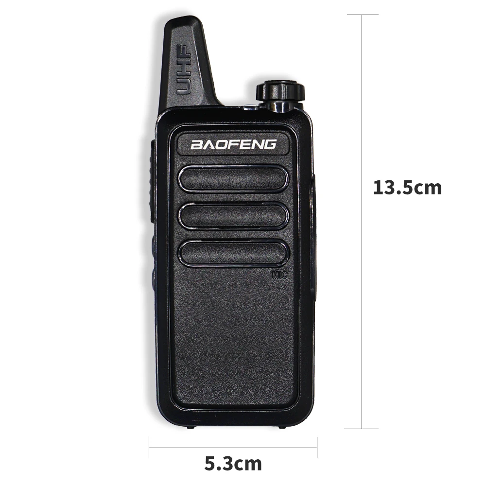 Baofeng BF-R5 мини рация UHF трансивер 400-470 МГц WLN KD-C1 портативный CB Ham Радио KDC1 удобный двухстороннее радио USB зарядка