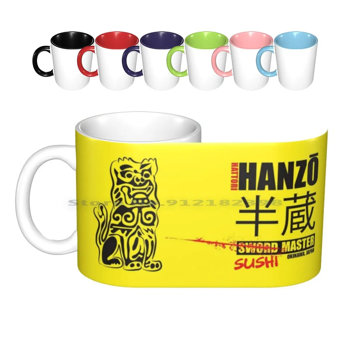 Kill Bill Hattori Hanzaki Sword Master Tazze In Ceramica Tazze Da Caffè Tazza Da Tè Al Latte Hattori Hanz Hanzo Kill Bill Sword Sushi Tarantino