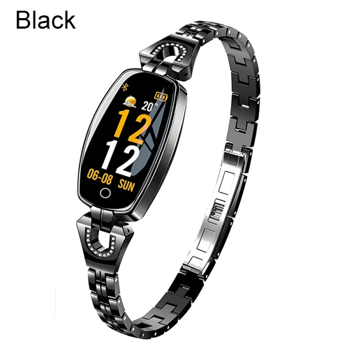 Black H8 PK IWO8 9 Модные Смарт-часы для женщин водонепроницаемые HeartRate мониторинг Bluetooth для Android IOS фитнес-трек Bcelet Smartwatch - Цвет: Black
