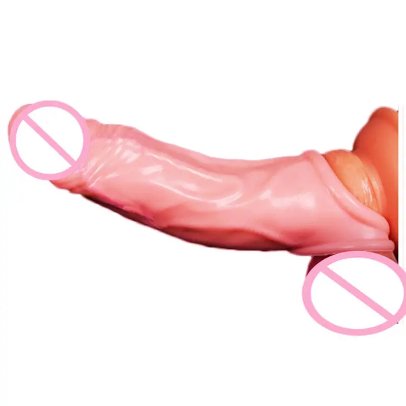 hc049  penis sleeve extender,reusable Ball Loop condom (6)_副本