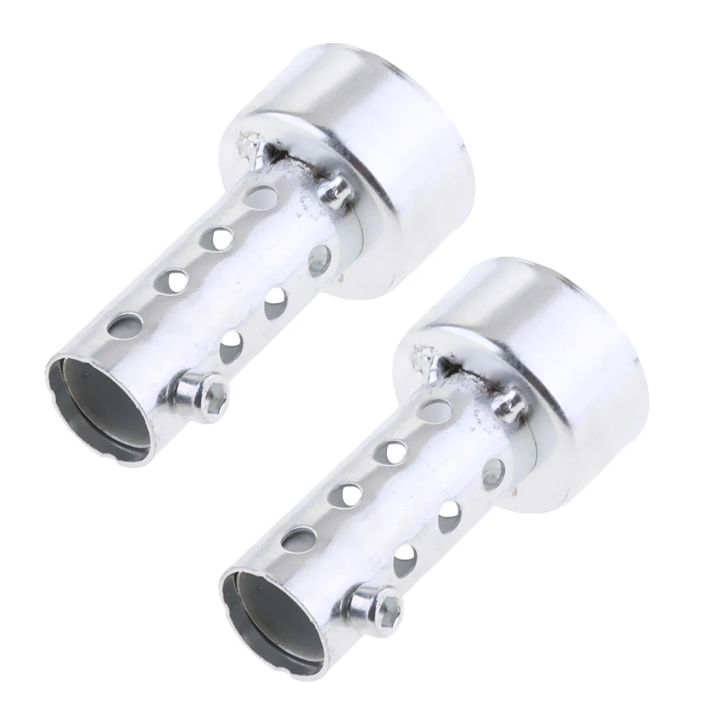 2pcs 45mm×80mm Motorbike Exhaust Muffler Can Baffles DB Killer Silencer