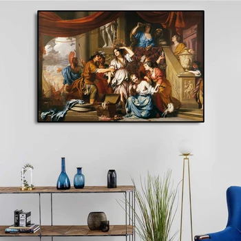 

Cassisy Canvas Oil Painting《Achilles Discovered among the Daughters of Lycomedes》Gerard de Lairesse Art Poster Home Decoration