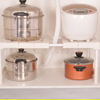 

Export to Japan sink rack cabinet receives multi-layer multi-functional single-layer telescopic cooker rack