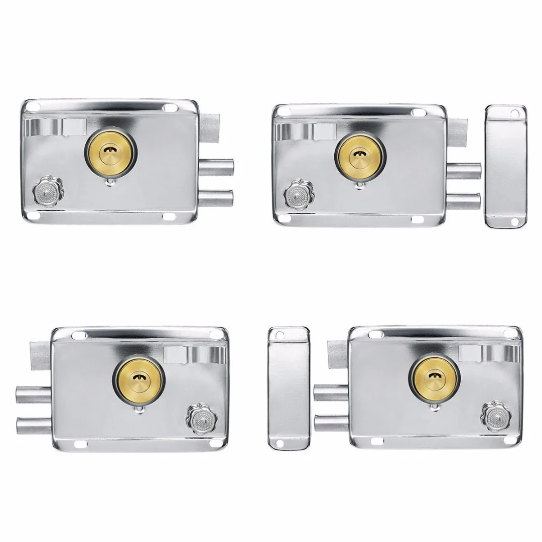 1pc Exterior Door Lock Security Anti-theft Lock Mortise Lock Insurance Gate Lock for Home Furniture Hardware