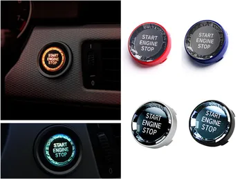 

10pcs ABS Start Stop Engine Button Cover Trim Crystal Start Engine Button Frame Ring for BMW M1M3 M5 M6 X1X3X5X6Z4 E81 E84 E88