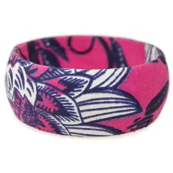 

Chain bracelet lined with fabrics assasa handmade multicolor