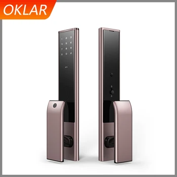 

OKLAR Fingerprint lock home Security Intelligent Lock anti-theft Biometric electronic door lock with Password NFC Card unlock
