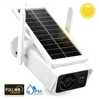 

1080P Security Camera Solar Low Power WiFi Camcorder IP66 Waterproof Night Video Monitor Security Camera