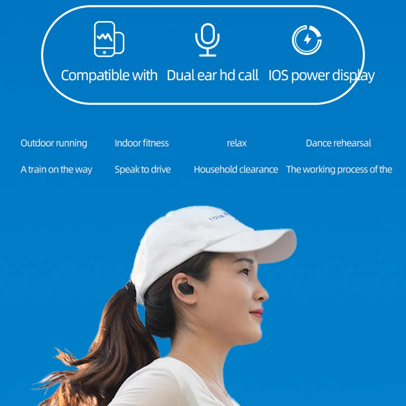 A6S Bluetooth 5,0 вакуумные стереонаушники гарнитура с зарядным устройством для телефонов SP99