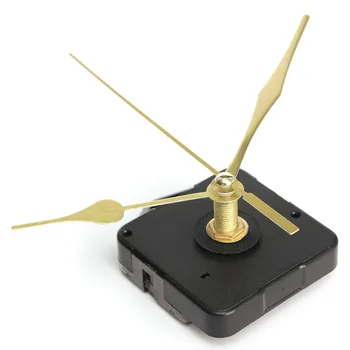 

High Quality New Gold Hands Repair Parts Silent Furniture Quartz Black Wall Clock Movement Mechanism Bolt