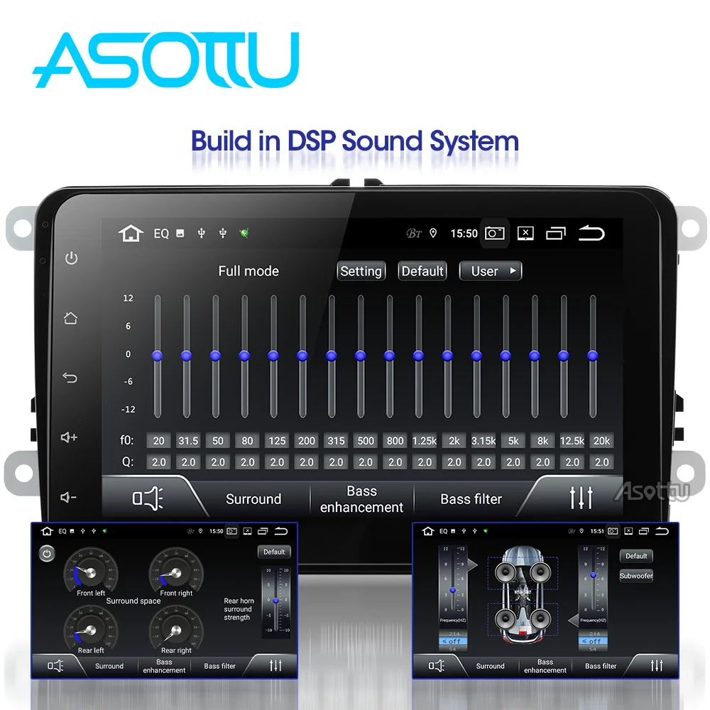 Автомобильный dvd Asottu VW303 px30 android 9 0 для VW polo golf passat tiguan skoda yeti superb rapid gps navi|car player|octavia