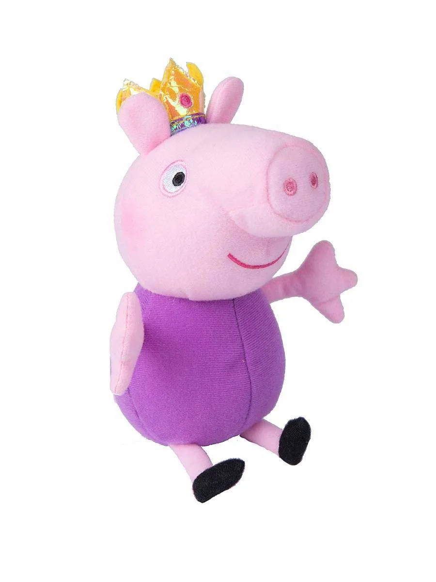 Пепа игрушки. Мягкая игрушка Росмэн Peppa Pig Джордж принц 20 см. Свинка Пеппа и Джордж игрушки. Игрушка Джорджа из свинки Пеппы. Свинка Пеппа 20 см игрушка мягкая.