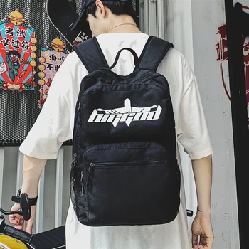 

Schoolbag Korean Harajuku Ulzzang Female Canvas Large Capacity Computer Travel Backpack High School Tide Brand Backpack Female