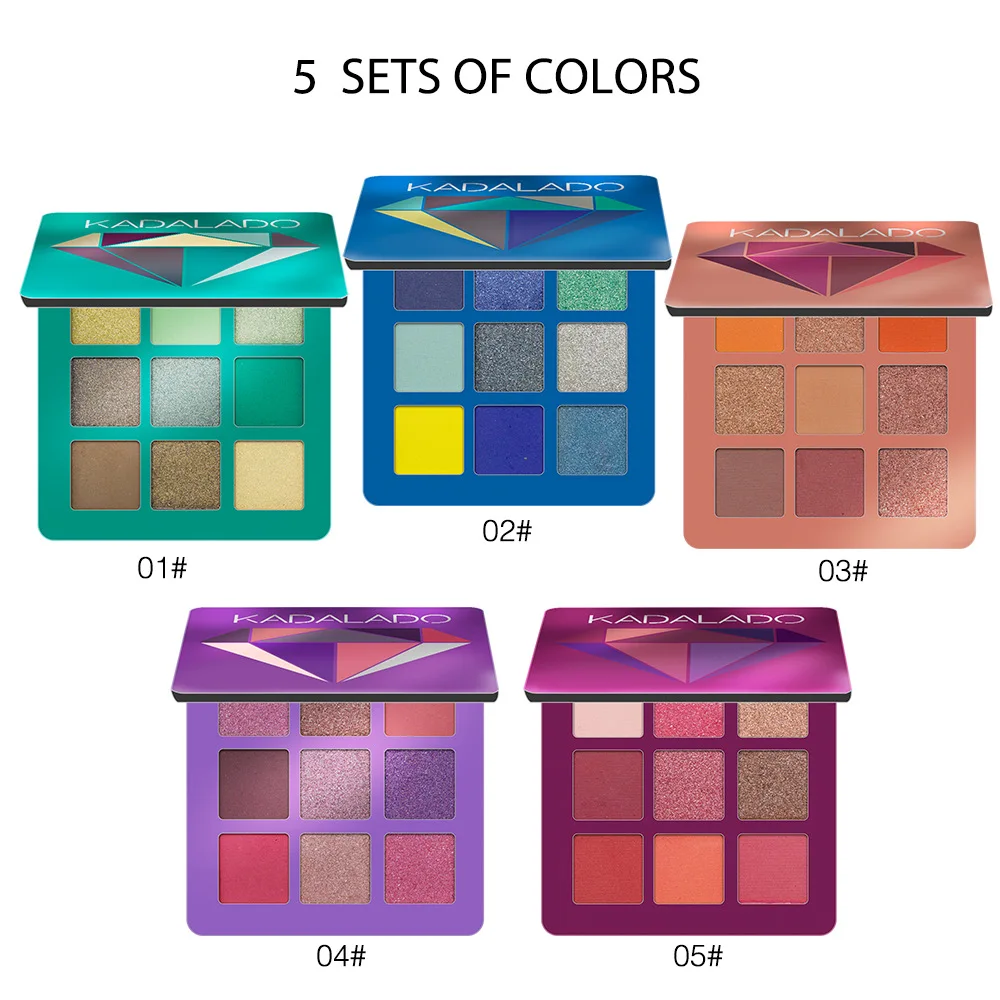9 Color matte Eyeshadow Eye Makeup Waterproof Mineral Powder Shimmer Eye Shadow Make up Palette For Women