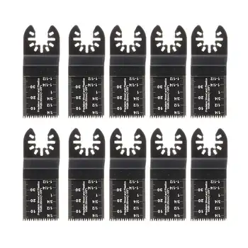 

10pcs 35mm Plastic Wood Oscillating Saw Blade Multitool Quick Release Saw Blade Kit Oscillating Tools for Fein Multimaster