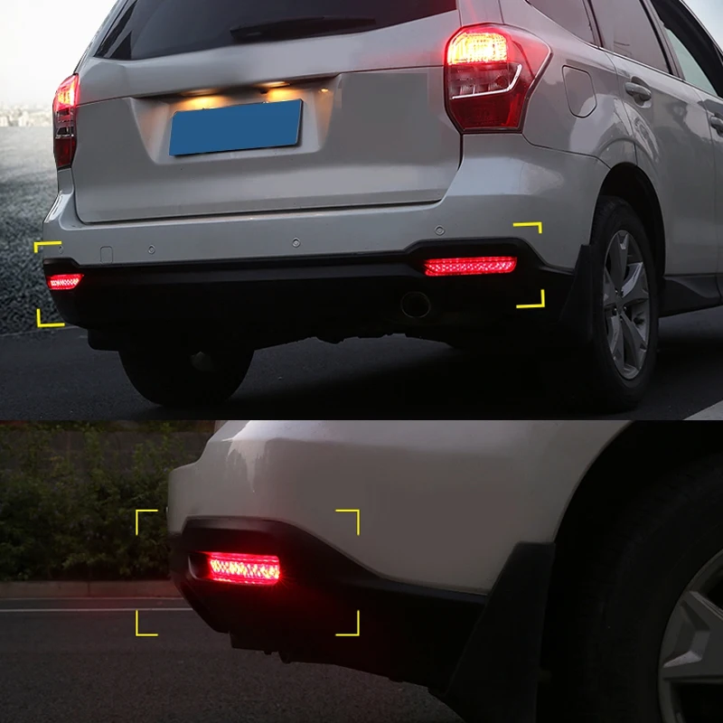 Автомобильный светодиодный задний бампер отражатель тормозной фонарь для Subaru Forester 2008