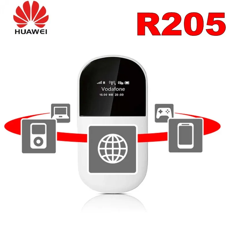 Разблокированный huawei R205 wifi маршрутизатор 3g маршрутизатор 21 Мбит/с