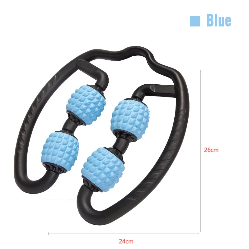 Оборудование для бодибилдинга для йоги, массаж мышц, колесо качения ног, нижняя часть мышц - Цвет: Небесно-голубой