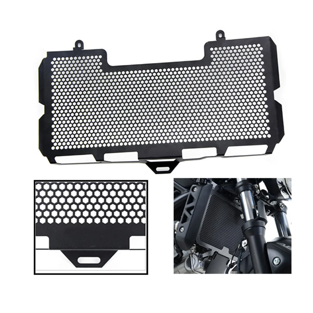 Black Radiator Grille Guard Cover Protector for BMW F650GS F700GS F800GS 08-17