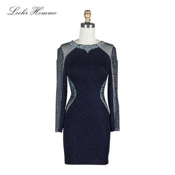 

2019 New Women'S Short Ladies Evening Dress Fashion New Stitching Elegant Sexy Lace Dating Dinner Party Evening Dress