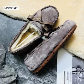 

Chinese brand high quality women's shoes, 100% leather, pure wool, classic women's Lefu shoes, 6 colors