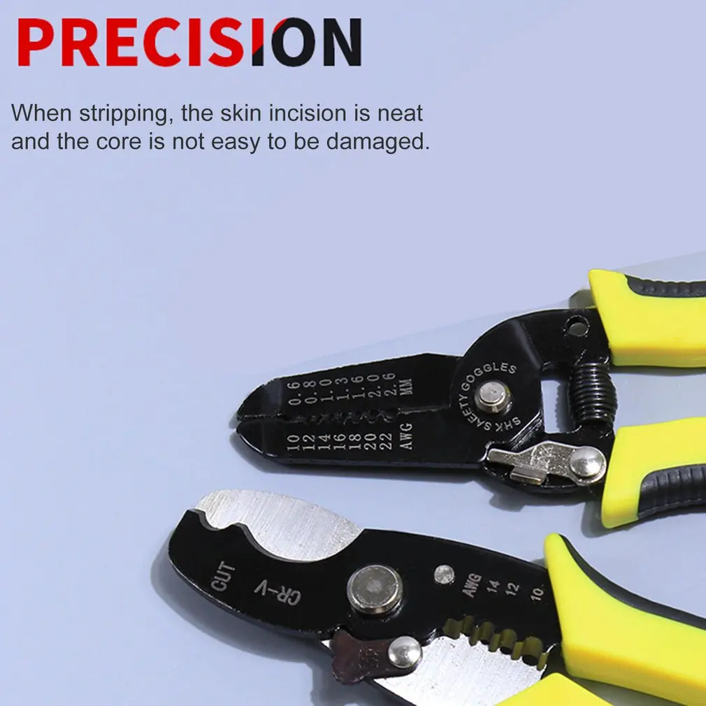 Multifunctional Wire Stripper Wire Dialing Pliers Professional Electrical Stripper Pliers Portable Three-in-one Tool