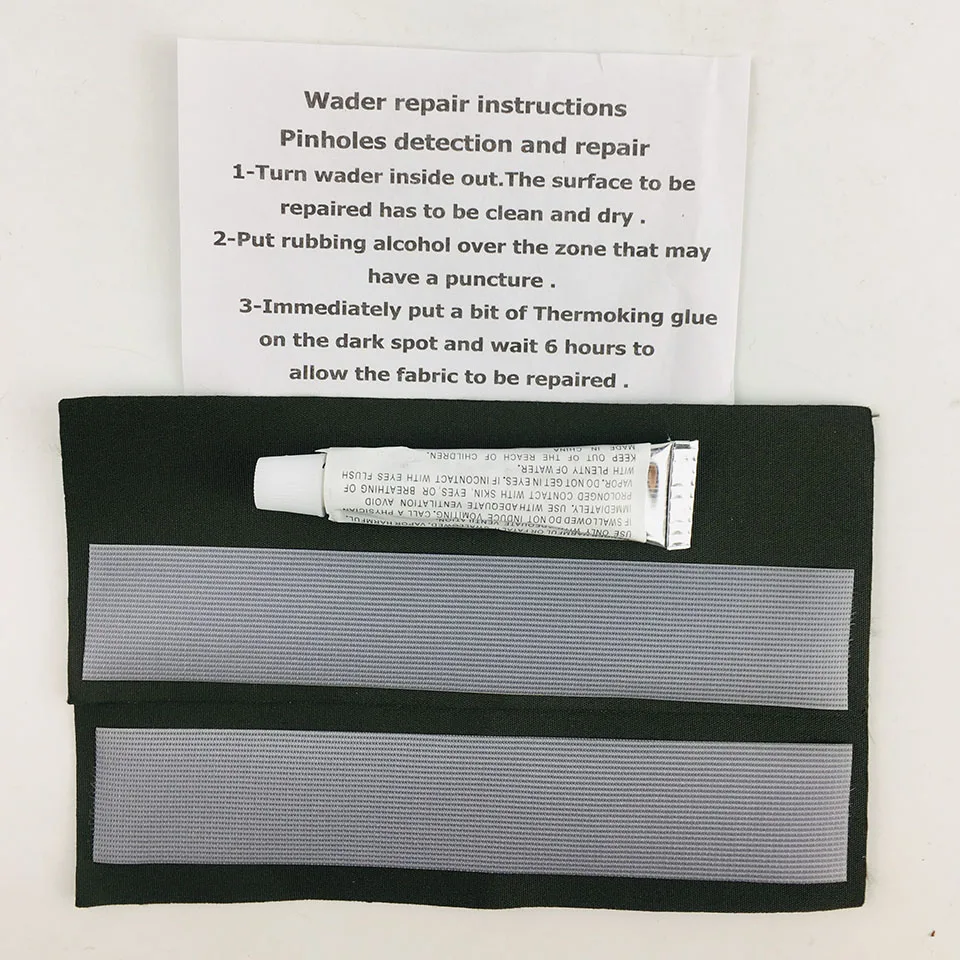 Description Picture 5 of itemFly Fishing Waders Repair Bag, Fishing Suit Glue, Hunting Pants Glue Set, Overalls Waders Waterproof Sealing Strip