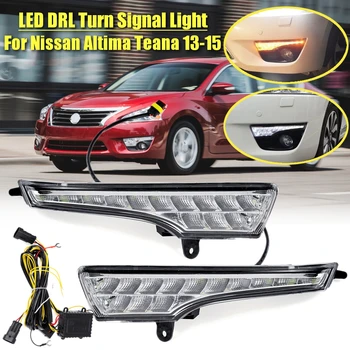 

Car LED DRL Daytime Running Lights for Nissan Altima Teana 2013 2014 2015 Front Bumper Headlight Driving Turn Signal Lamps