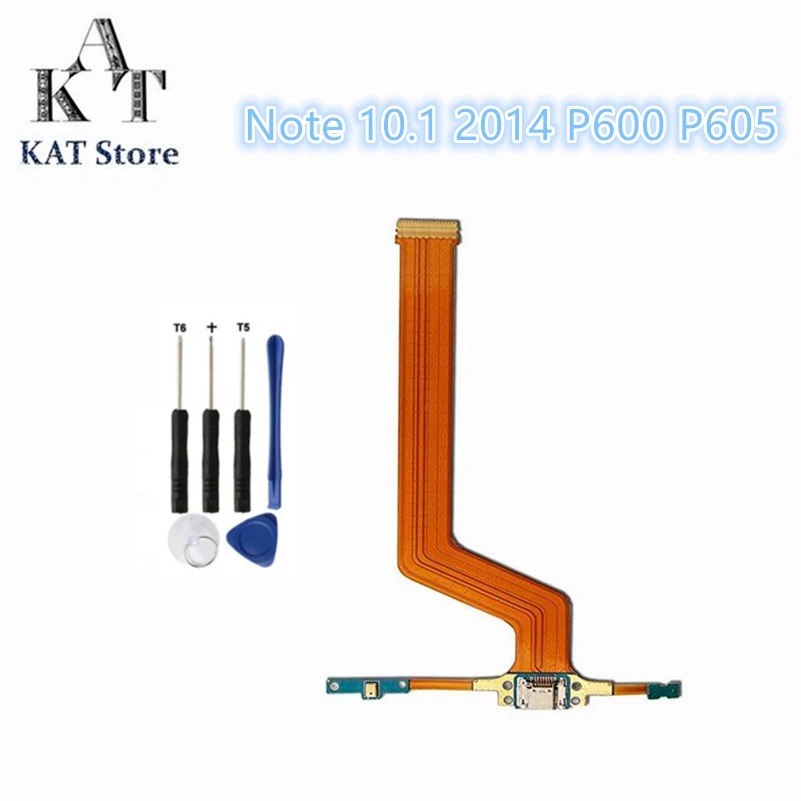 

KAT USB Charging Dock Flex Cable For Samsung Galaxy Note 10.1 "2014 SM-P605 P600 P Charger Port Connector Flex Quality Guarantee