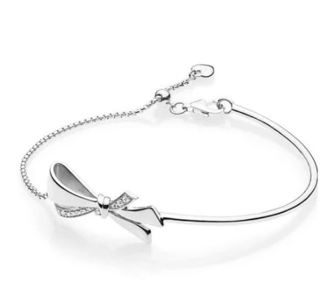 Браслет из стерлингового серебра 925 пробы, блестящий браслет с шариковой застежкой-бабочкой, регулируемый браслет, подходит для женщин, бусины шармы «сделай сам», модные украшения