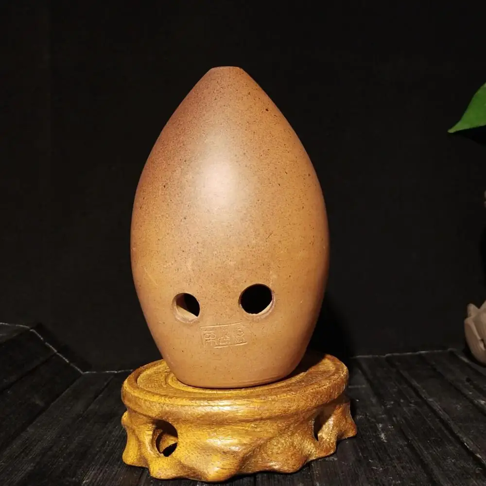 Hand polished Fired Ceramic Xun 8 Holes Ocarina Antique Clay Xun Musical Instrument For Children Beginner ceramic ocarina