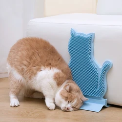 Brosse d'angle de Massage pour chat, peigne autonettoyant, gommage du visage, jouet, accessoires pour animaux de compagnie 