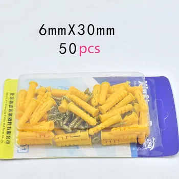 

Plastic Expansion Tube Pipe Self Tapping Wall Anchors Drilling Woodworking Plugs Plastic Expansion With Metal Screw kit