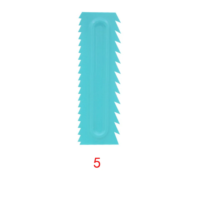Cake Scraper Cream Smoother Pastry Icing Combs Baking Accessories 1Pcs Fondant Spatulas Food Grade Plastic Cake Decorating Comb