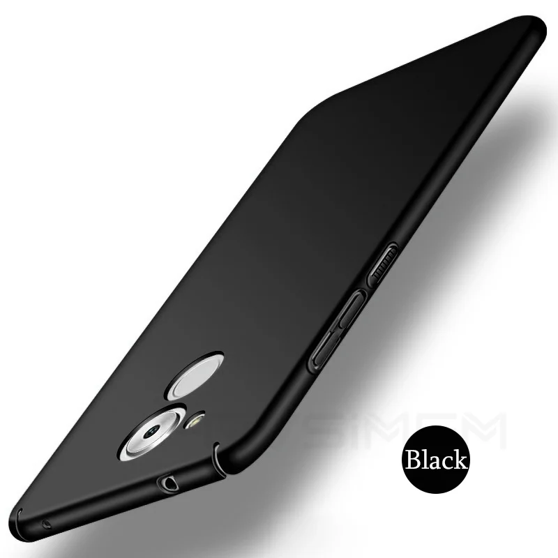 Черный Чехол из твердого поликарбоната для huawei Honor 6C Pro 6A 6X7X8 Lite 9 10 10i 20 Pro 9X8 S 8X 8A 8C 7A 7C фотоаппаратов моментальной печати 7S чехол для всего тела матовый чехол для телефона чехол s - Цвет: Черный