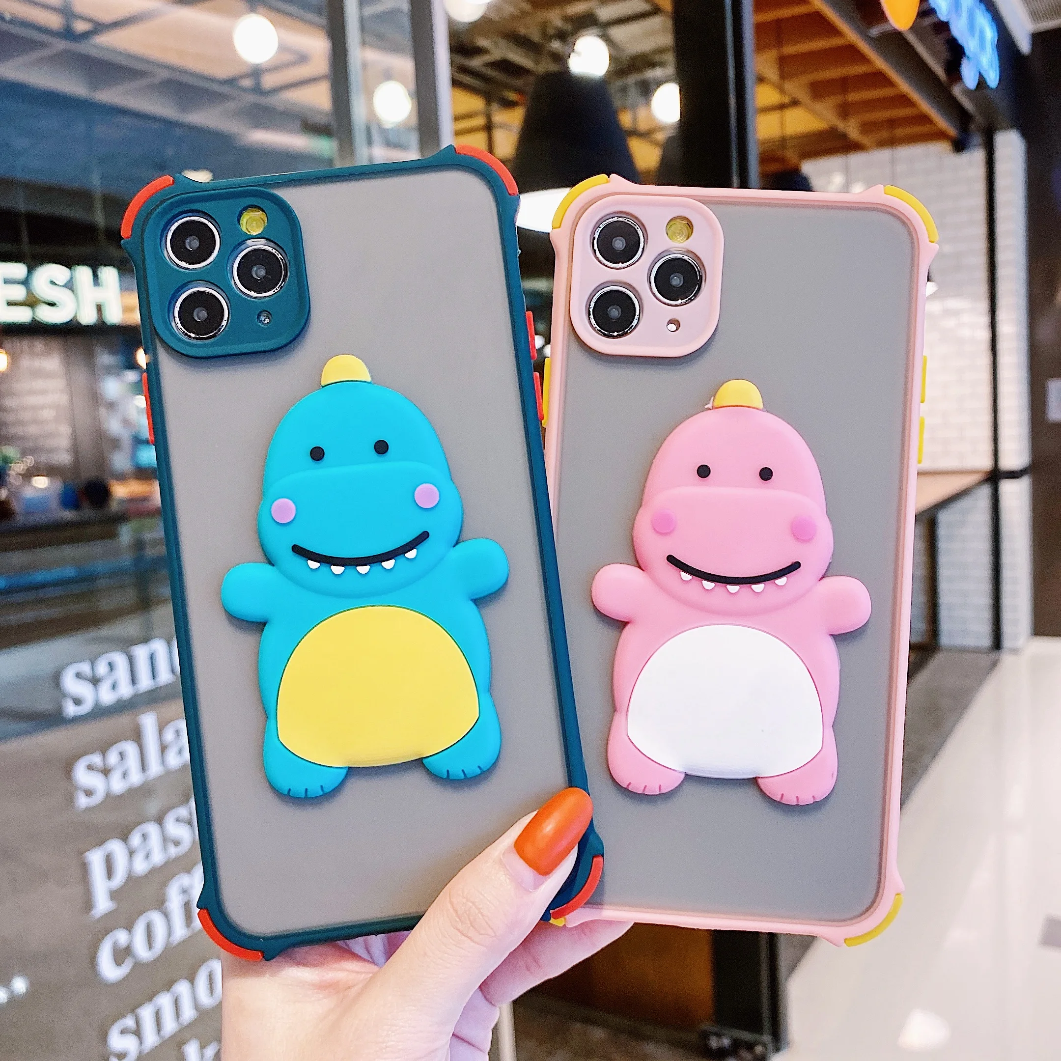 Защитный чехол с защитой от падения для IPhone11 Pro Max X XS XR милый тонкий динозавром