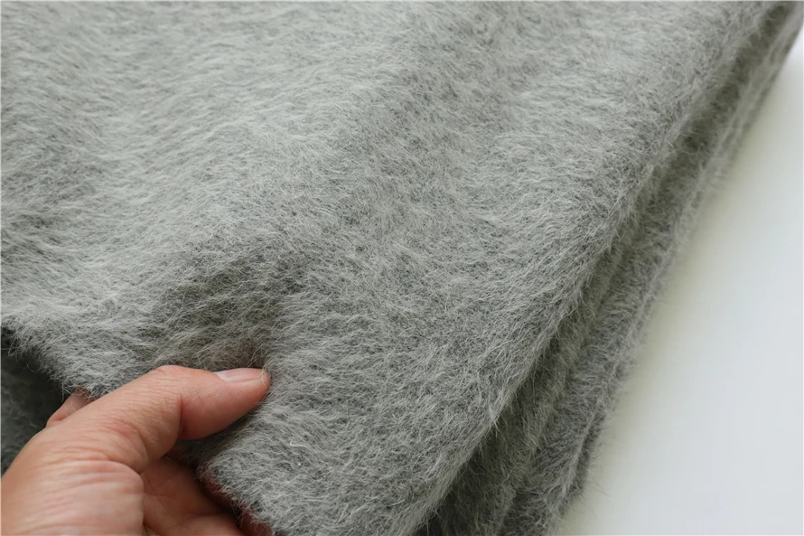 800g dark gray autumn and winter coat fabric long wool cloth mohair fashion windbreaker handmade Jenny Story1986 | Дом и сад