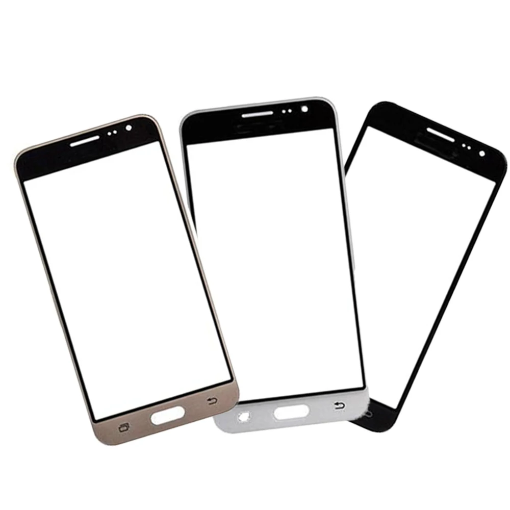 10 шт./лот для Samsung Galaxy J3 2016 J320 J320F переднее внешнее стекло верх объектива сенсорная
