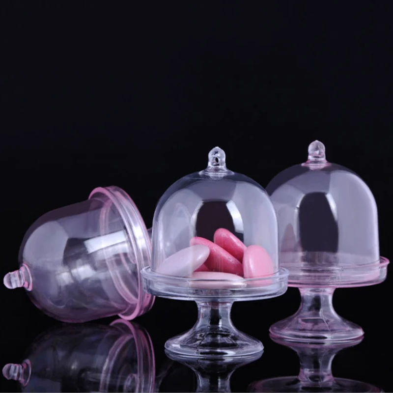 

DIY Transparent Candy Box Tray-type Candy Box for Wedding Birthday Guests Gift Box Party Supplies Decor With Lid