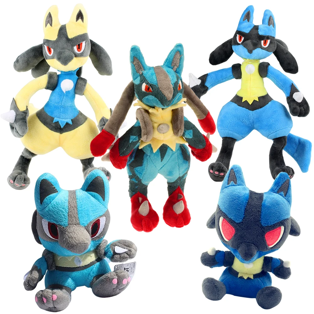 32 см 5 цветов Lucario плюшевые игрушки куклы хлопок милый Мега Lucario X& Y мягкие плюшевые игрушки для детей