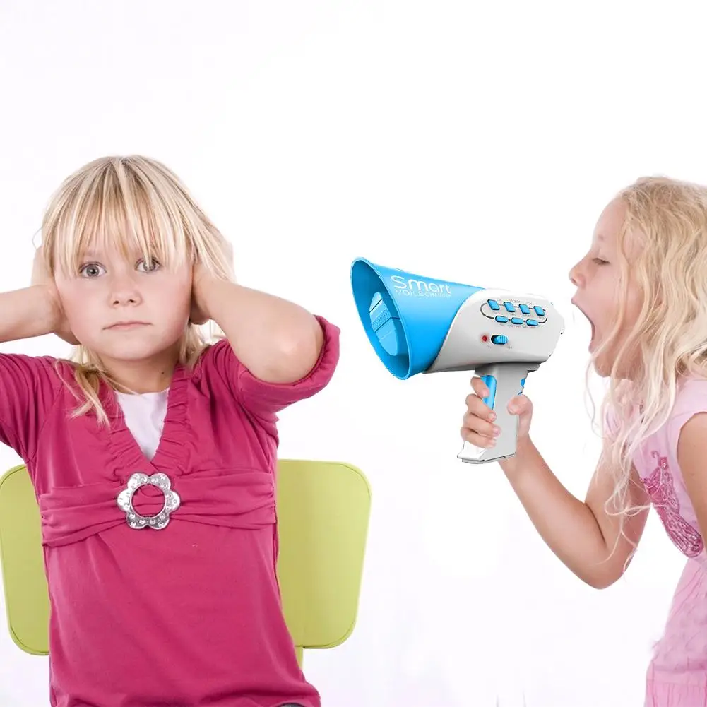 

Hot Selling Mini Horn Funny Kids Loudspeaker Toy 7 Voices Plastic Voice Changer Voice-changing Toys Education Toys For Children