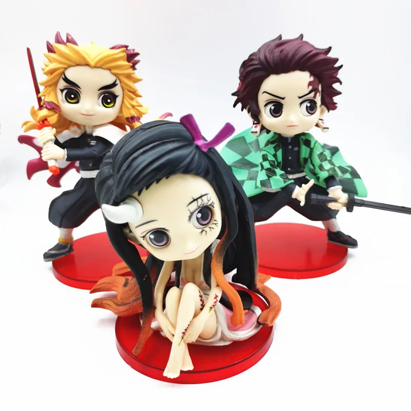 Фигурка Kimetsu no Yaiba 14 см Rengoku Kyoujurou аниме рассекающий демонов Q ver. Экшн-фигурка