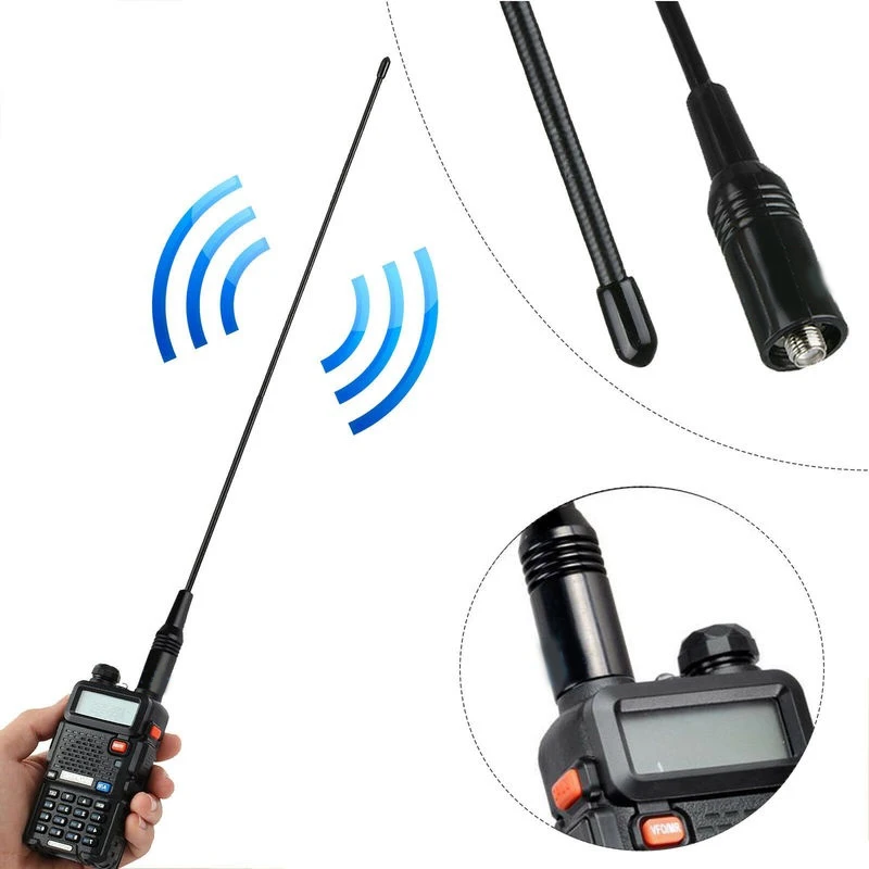 Для Baofeng UV5R UV 82 NA 771 антенна 144/430 МГц 10 Вт Dual Band иди и болтай Walkie Talkie антенна|Запчасти