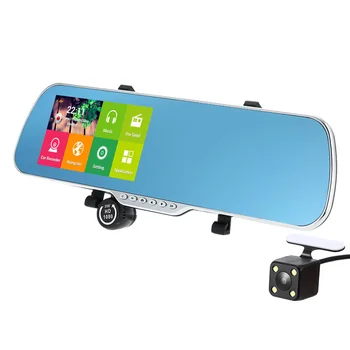 

5" Android 4.4 Smart GPS Navigation Car Rearview Mirror DVR Rearview Camera