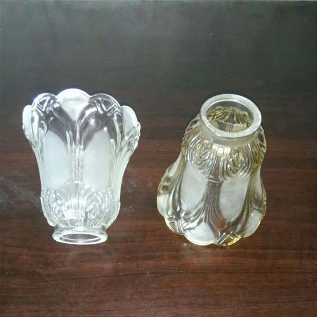 Vintage Style Replacement Glass Shade Clear Cognac Accessory Globe