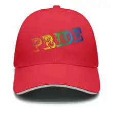 Gay Pride Радужный Флаг Мужская Мода Регулируемая сетка спортивные Хлопковые бейсболки шляпа
